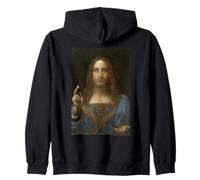 Leonardo da Vinci Salvator Mundi Zip Hoodie