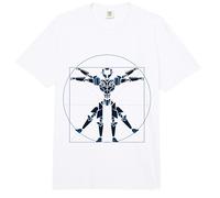 Leonardo Da Vinci Science Robotics Engineer Robot Robotics Comfort Colors Adult Heavyweight T-Shirt