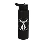 Leonardo Da Vinci Science Robotics Engineer Robot Robotics Stainless Steel Insulated Water Bottle