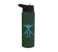 Leonardo Da Vinci Science Robotics Engineer Robot Robotics Stainless Steel Insulated Water Bottle