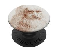 Leonardo da Vinci Self-portrait Renaissance Painting Artist PopSockets Adhesive PopGrip
