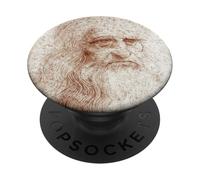 Leonardo da Vinci Self-portrait Renaissance Painting Artist PopSockets Adhesive PopGrip