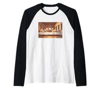 Leonardo da Vinci The Last Supper Raglan Baseball Tee