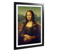 Leonardo Da Vinci The Mona Lisa Framed Wall Art Print A2 Black