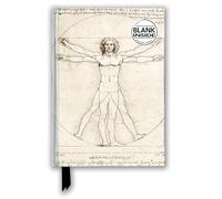 Leonardo da Vinci: Vitruvian Man (Foiled Blank Journal) (Flame Tree Blank Notebooks)