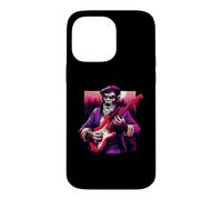 Leonardo da Vinci Werewolf Playing Guitar Full Moon Music Case for iPhone 14 Pro Max