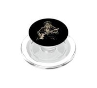 Leonardo da Vinci Zombie Playing Guitar Italian Renaissance PopSockets PopGrip for MagSafe