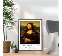 Leonardo Da Vinci1 - Mona Lisa print, Famous classic paintings, Iconic painters art work, A4 / A3 Home Decoration Wall Art Deco, Frame options available (A4 Print Only)
