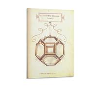 Leonardo_Da_Vinci's Polyhedra Posters Canvas Wall Art Prints Poster Photo Picture Painting Posters Room Decor 20x30inch(50x75cm)