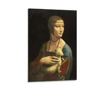 Leonardo DaVinc Portrait Lady with An Ermine Home Decor Poster Wall Art Hanging Picture Print Decorative Painting Posters 08x12inch(20x30cm)