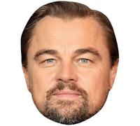 Leonardo Dicaprio (Brown Hair) Celebrity Mask, Flat Card Face, Fancy Dress Mask