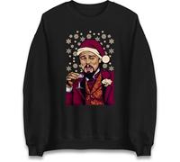 Leonardo DiCaprio Christmas Jumper, Funny DiCaprio Meme Xmas Sweatshirt, Xmas Festive Jumper Black
