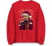Leonardo DiCaprio Christmas Jumper, Funny DiCaprio Meme Xmas Sweatshirt, Xmas Festive Jumper Red