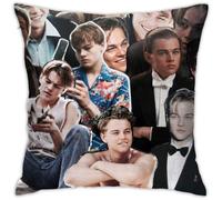 Leonardo Dicaprio Collage Decorative Throw Pillow Covers 45CM*45CM Pillow Covers for Car Couch Sofa Bed Soft Pillow