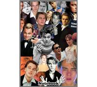 Leonardo dicaprio collage Notebook: Blank Lined Journal 110 Pages, Size 6'' x 9'' inches, suitable for taking notes