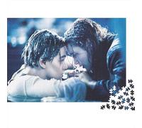 Leonardo DiCaprio Jigsaw Puzzles Puzzles for Adults Kids. 1000 Pieces Titanic Leonardo Movie Whimsical Challenge Toy Educational Game Home Decoration for Adults& Kids Age 14 Years Up 1000pcs (75x50cm)