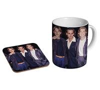 Leonardo Dicaprio Johnny Depp Brad Pitt Ceramic Tea - Coffee Mug + Coaster Gift Set …