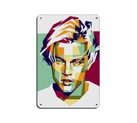 Leonardo DiCaprio Poster Tin Sign Vintage Metal Pub Club Cafe Bar Home Wall Art Decoration Posters Retro 8x12inch(20x30cm)