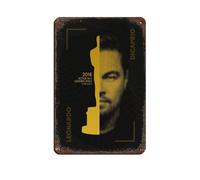 Leonardo DiCaprio Poster Tin Sign Vintage Metal Pub Club Cafe Bar Home Wall Art Decoration Posters Retro 8x12inch(20x30cm)