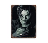 Leonardo DiCaprio Poster Tin Sign Vintage Metal Pub Club Cafe Bar Home Wall Art Decoration Posters Retro 12x16inch(30x40cm)