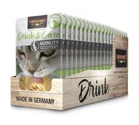 Leonardo Drink & Care Mobility Chicken | 20 x 40 g | Complementary feed for adult cats | To support moisture absorption and joint function