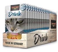 Leonardo Drink Salmon [20 x 40 g Multipack Salmon] Cat Drink Grain-Free Meat Broth with Meat Strips Supplementary Feed for Cats