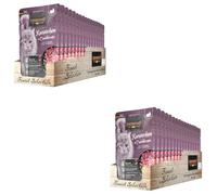 LEONARDO Finest Selection Rabbits & Cranberries | Double Pack | 2 x 16 x 85 g | Wet Food for Adult Cats | In Practical Single Portions | With Valuable Salmon Oil