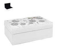 LEONARDO Glass and Mirror Dragonfly Trinket/Jewellery Box - Small