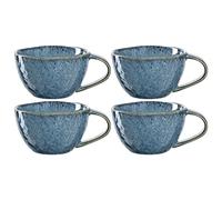 LEONARDO HOME 018588 Matera Ceramic Mug 290 ml Blue Set of 4