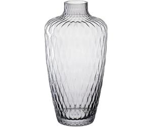 Leonardo Home Giulia Vase • 1 Piece • Flower Vase Made of Grey Glass • Diameter 5.2 cm • Stylish Vase with Tactile Look • Glass Vase for Creative Bouquets • Timeless Design • Height 28 cm • Grey