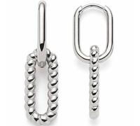 Leonardo Jewels Moni 023250 Women's Earrings Set Stainless Steel Silver-Coloured Small Hoop Earrings with Clasp and Removable Clip Jewellery Gift, 0.8, Stainless Steel, No Gemstone