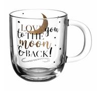 Leonardo mug EMOZIONE Love you to... Coffee cup Mug Glass Coloured 300 ml