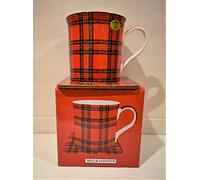 LEONARDO Scottish Themed Tartan Mug and Coaster Set