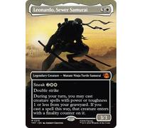 Leonardo, Sewer Samurai (Borderless Silhouette Foil) | Teenage Mutant Ninja Turtles