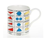 LEONARDO Stainless Steel Mug - 350ml, Transparent, Reusable, Geometry Theme, Alphabet, Home Use