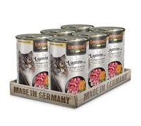 LEONARDO Superior Selection Cat Wet Food, Lamb with Poultry and Pumpkin, 6 x 400 g Tub, for Adult Cats, Grain-Free, No Sugar, Made in Germany