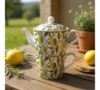 Leonardo Tea for One Set | William Morris Fruits Design | Ceramic Teapot & Cup