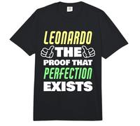 Leonardo The Proof that Perfection Exists Funny Leonardo Comfort Colors Adult Heavyweight T-Shirt