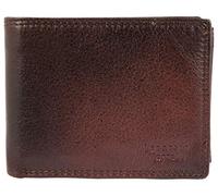 LEONARDO VERRELLI 3000117 Men's Wallet Real Leather 9 x 12 cm Landscape Format, brown, 12x9cm, Classic