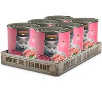 Leonardo Wet Food [6 x 800 g Pure Poultry] | Cereal Free Wet Cat Pet Food | Wet Food Complete Food from the Tin for Cats