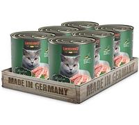 Leonardo Wet Food [6 x 800g Duck] Grain Free Wet Cat Food Complete Food from the Tin