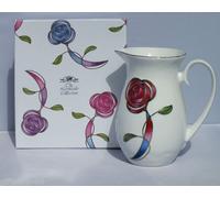 Leonardo White Fine China Jug Pink Floral Rose Design Gift Boxed