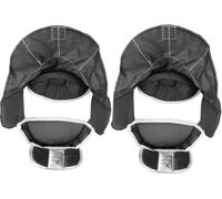 LEONARK Black 350NW Fencing Foil Mask with Detachable Inner Lining Helmet CE Certified National Grade Masque (Black 2 Packs, Small)