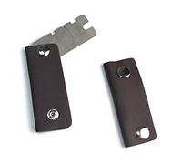 LEONARK Epee Gap Gauge - FIE-Compliant Stainless Steel Fencing Equipment Check Tool with Leather Storage Pouch for Epee Weapon Tip/Guard Gap Measurements