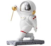 LEONARK Fencing Astronaut Statue Spaceman Figurine - Souvenir Present Collection Gift for Fencers - Poly-resin Art Decoration Home Decor Ornament (Defense)