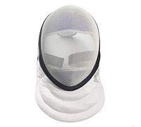 LEONARK Fencing Epee Mask CE 350N Certified National Grade Masque - Fencing Protective Gear (White, XL)