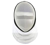 LEONARK Fencing Foil Mask CE 350N Certified National Grade Masque - Fencing Protective Gear (White, L)