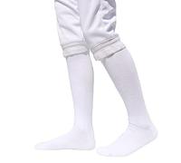 LEONARK Fencing Socks for Epee, Sabre and Foil - 100% Cotton - Protective Fencing Stockings for Child and Adult - for Both Male and Female Fencers (White, S)