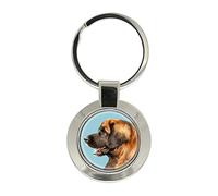 Leonberger Dog Key Ring