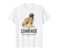 Leonberger Small Horse Big Heart Giant Dog Breed Owner Value Graphic T-Shirt, Men, White, S